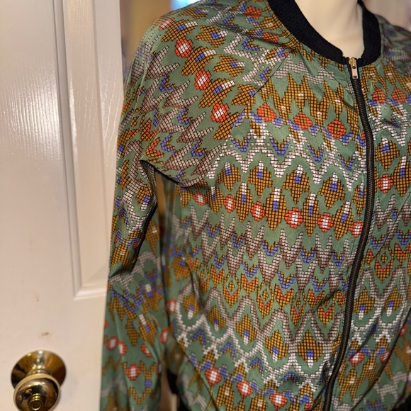 Patterned Bomber Jacket - Multicolor - Picture 2 of 5